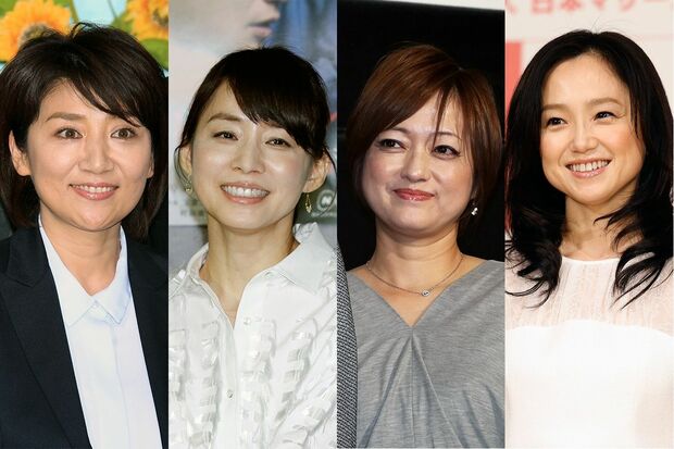 写真左から、同じアラフィフ世代の松下由樹、石田ゆり子、大神いずみ、永作博美
