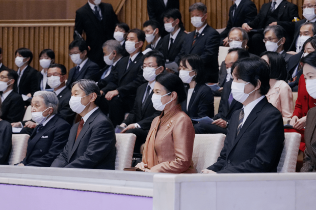 11月20日皇居内で行われた皇宮警察音楽隊の演奏会に両陛下や上皇ご夫妻、秋篠宮ご夫妻などの皇族方が一堂に会した（写真／産経新聞社）