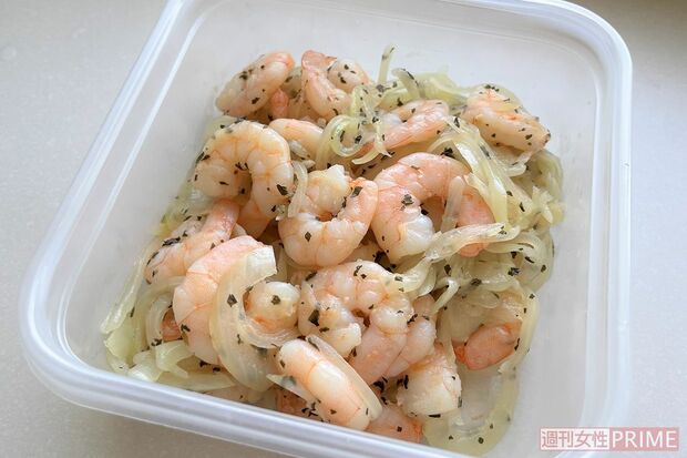 エビ×にんにくは筋肉合成の最強タッグ！『エビのバジル炒め』