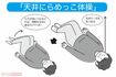 「天井にらめっこ体操」　イラスト／伊藤和人