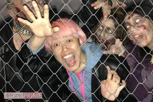 ハロウィンに渋谷でゾンビとポーズの容疑者(本人インスタグラムより)