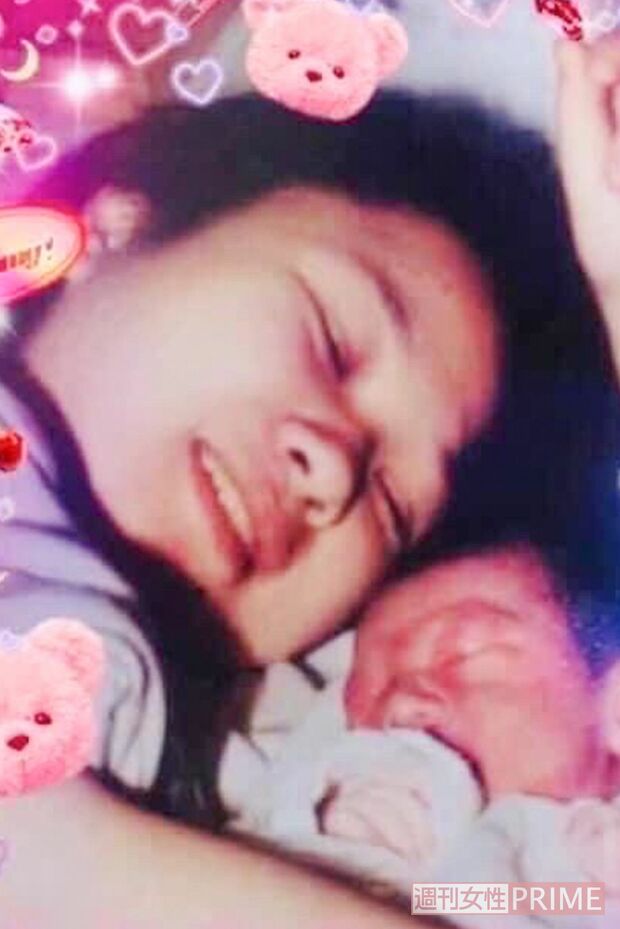 22歳のとき、息子の旭彦さんを出産