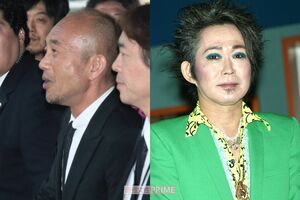 2009年に亡くなった忌野清志郎さん（右）。弔辞はほかに大竹しのぶ、甲本ヒロトが読んだ