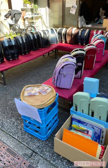 南谷さんが運営している「ぐるぐるランド」では、リサイクルしたランドセルを安価で提供している