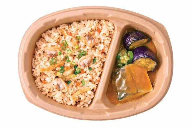 「よくばりプレート」の好調につき、2018年に「よくばり御膳」（『あさりご飯とさばの味噌煮』）が、発売された