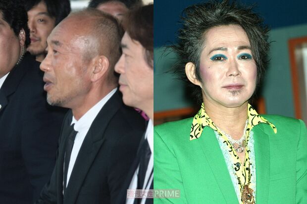 2009年に亡くなった忌野清志郎さん（右）。弔辞はほかに大竹しのぶ、甲本ヒロトが読んだ