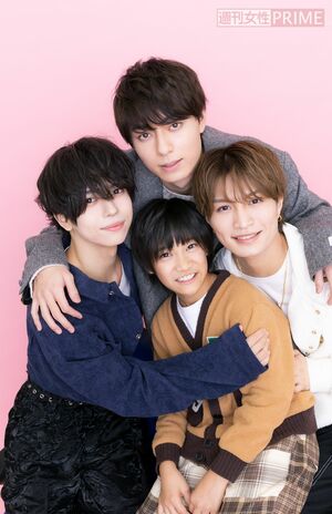 作間龍斗(上)、那須雄登(右)、織山尚大(左)、内田煌音(下) 撮影/矢島泰輔