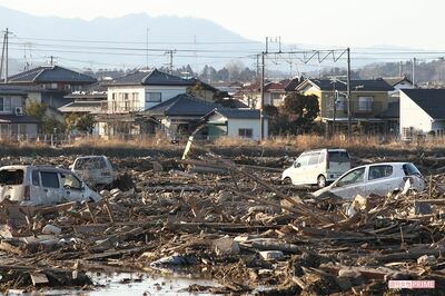 波に飲まれて、町がそっくりそのままなくなってしまった（2011年3月12日）