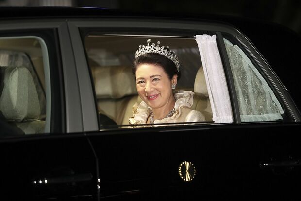 10月22日の深夜、一連の儀式を終えられた雅子さまは笑顔で