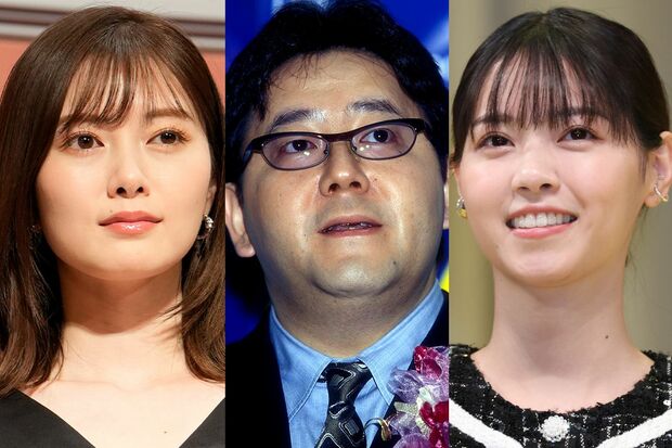 秋元康ドラマは最終回が不評なものが多い。話題性だけで引っ張る手法と理解して見たほうがいい!?(左から)白石麻衣、秋元康、西野七瀬