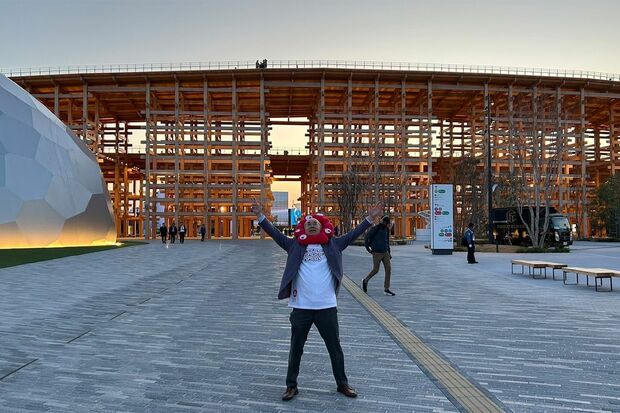 大阪・関西万博に訪れた大阪観光局理事長・溝畑宏さん