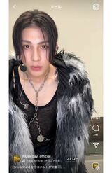 『ベストアーティスト』での衣装が「リュークみたい」と話題になったラウール（番組公式インスタグラムより）