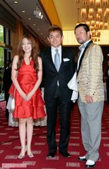 （左から）安達祐実、井戸田潤、木村祐一（'07年、陣内智則・藤原紀香結婚披露宴）