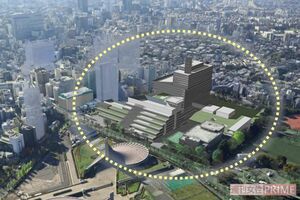 すべての建て替え完了後のイメージ図（点線内）