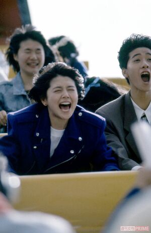 ドラマ『愛しあってるかい！』のロケに臨む小泉今日子（'89年）