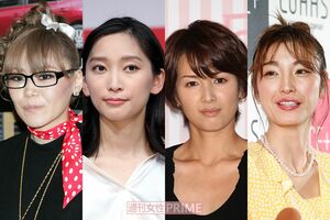 （左から）KEIKO、杏、吉瀬美智子、木下優樹菜