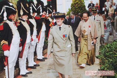 2003年、レジオン・ドヌール勲章受勲式