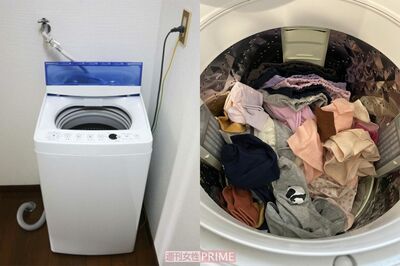 詰め込む洗濯物は容量の7割に(撮影/齋藤周造)