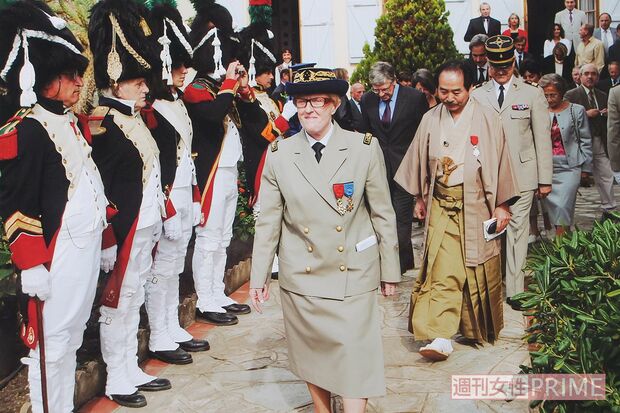 2003年、レジオン・ドヌール勲章受勲式