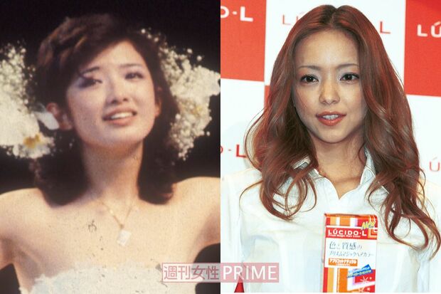 （左から）山口百恵、安室奈美恵