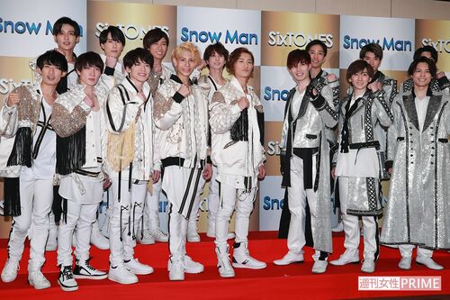 同時デビューをした、ジャニーズのSnowManとSixTONES