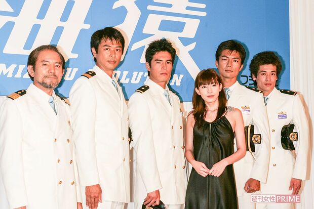 '05年に連ドラ化された『海猿UMIZARUEVOLUTION』の制作発表にて　撮影／週刊女性写真班