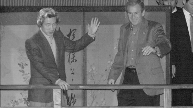 小泉首相(当時)は西麻布の居酒屋『権八』にブッシュ大統領(同)を誘った='02年2月