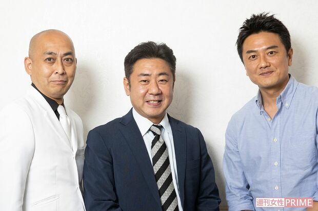 対談した原田龍二と錦鯉