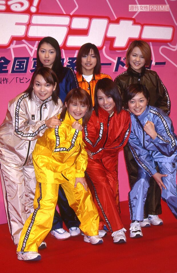 モーニング娘。（2000年、映画『ピンチランナー』製作発表）