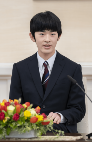 初めての記者会見に臨んだ悠仁さま（2025年3月3日）写真／宮内庁提供