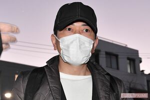 直撃取材に答える宮迫博之('20年1月)