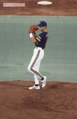 1995年7月のオールスターゲームでマウンド上がった『オリックス・ブルーウェーブ』イチロー2