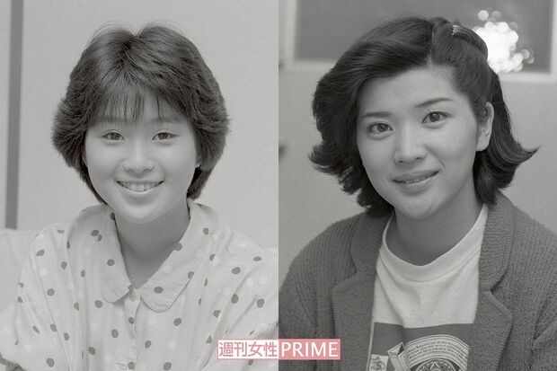 新人時代の桜田淳子（'55年）と酒井法子（'61年） 撮影／佐藤基広