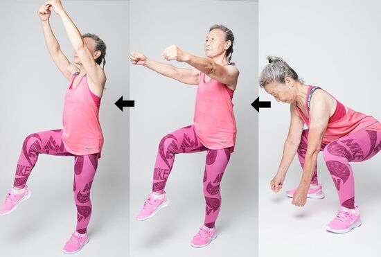 バランスコアトレーニング体操・図解　撮影／山田智絵