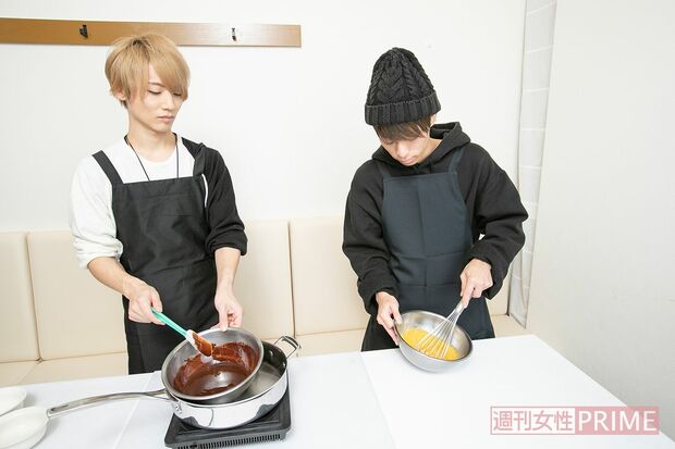 手分けして、作業は順調♪