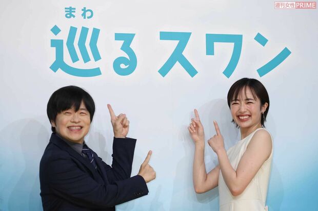 2027年前期放送の朝ドラ『巡るスワン』で脚本を務めるバカリズムとヒロインの森田望智