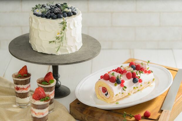 クリスマスの時期には本格的なクリスマスケーキも登場（『ABC Cooking Channel』より）