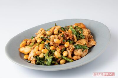 酢大豆入りさっぱり豚キムチ　撮影／矢島泰輔