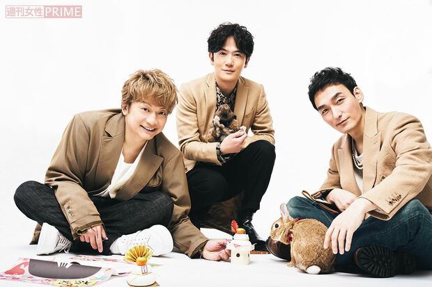 『新しい地図』の3人（左から香取慎吾、稲垣吾郎、草なぎ剛）（撮影／廣瀬靖士）