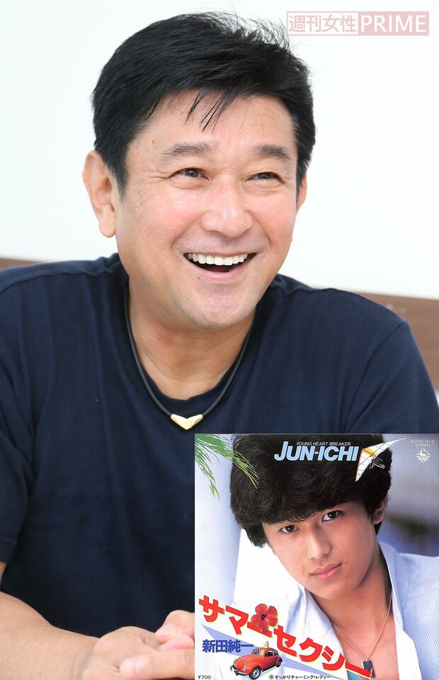 '82年に出したシングルジャケットはマッチそっくり。今も若い秘訣はファスティングとのこと