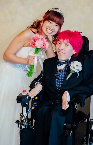 今年の4月に撮影したフォトウエディング（本人提供）