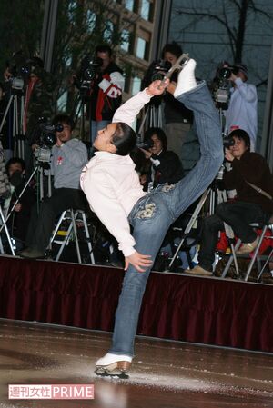 『ネスレ・エアロ・スケートリンクカフェ』オープンイベント(2007年1月9日) 撮影/週刊女性写真班