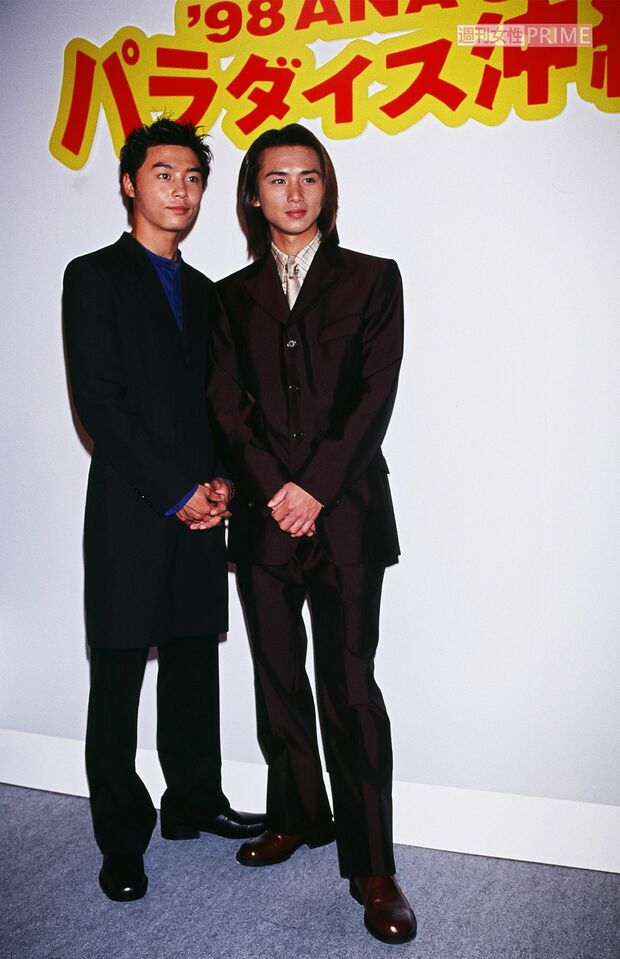 1998年、『ANA』イメージキャラクターに起用されたKinKi Kids