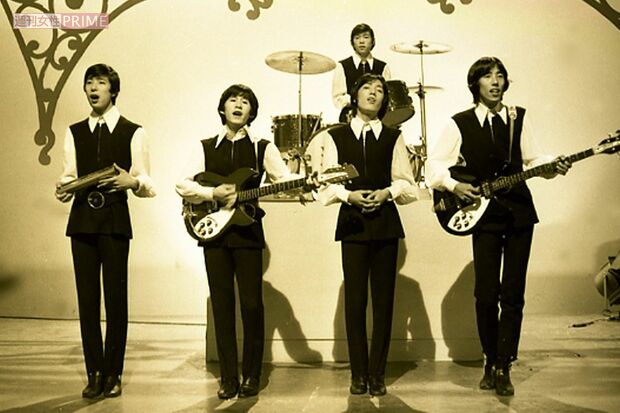 '67年デビュー当時のタイガース。2曲目の『シーサイド・バウンド』で人気が爆発