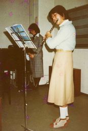 中学時代、母が買ってくれたフルートを習い始めた