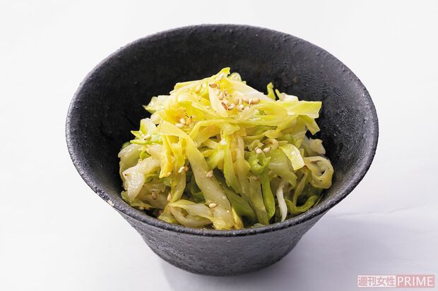 きざみキャベツのごま油ポン酢あえ（撮影／廣瀬靖士）