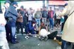 現場に駆けつけた警察も、しばらくは見ているだけだったという(銀河さんのXより)