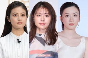 左から今田美桜、有村架純、永野芽郁