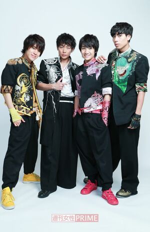 左から平松賢人、田中俊介、本田剛文、吉原雅斗。撮影／森田晃博