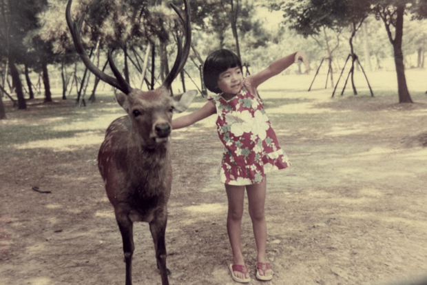 小学2年生のとき、奈良公園で